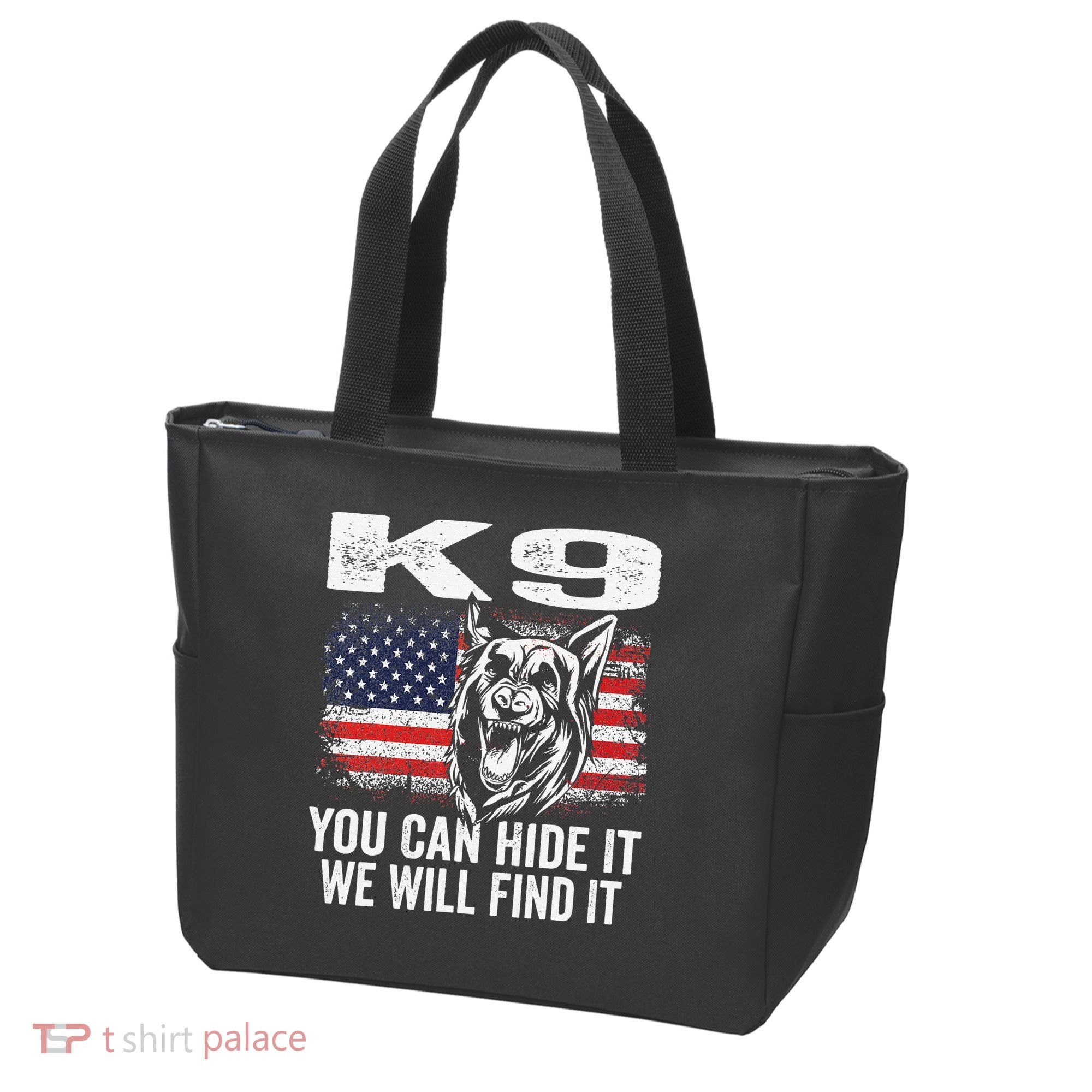 K9 German Shepherd Police Dog Law Enforcement K9 Handler Tote Bag