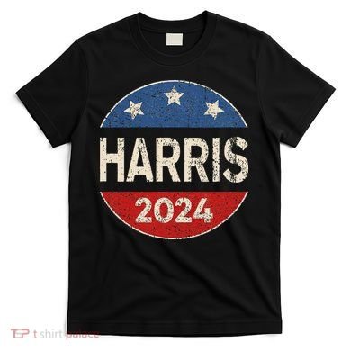Kamala Harris 2024 For President Button Election T-Shirt