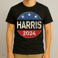 Kamala Harris 2024 For President Button Election T-Shirt thumb 3