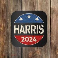 Kamala Harris 2024 For President Button Election Coaster thumb 0