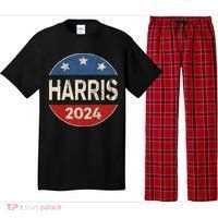 Kamala Harris 2024 For President Button Election Pajama Set thumb 0