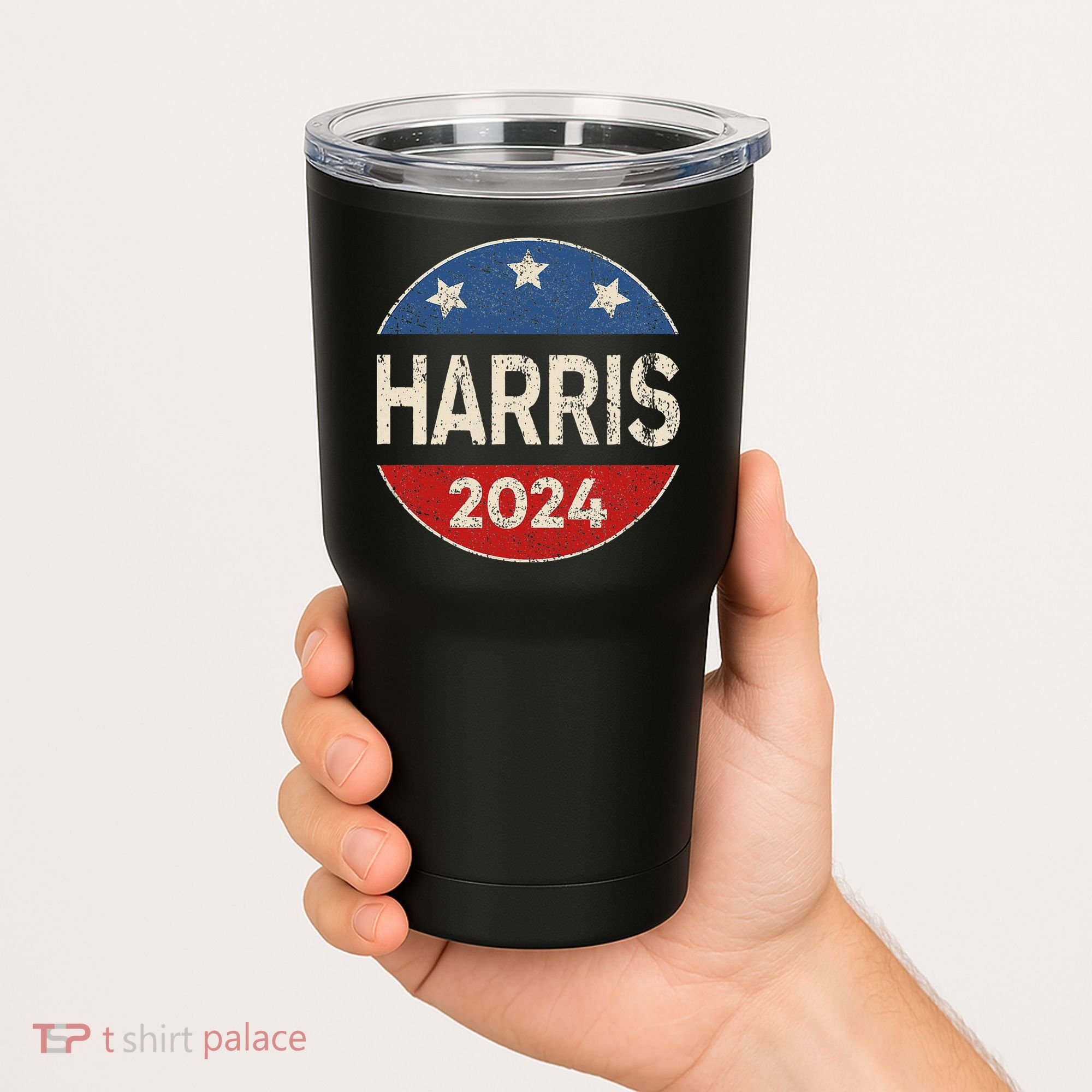 Kamala Harris 2024 For President Button Election Tumbler