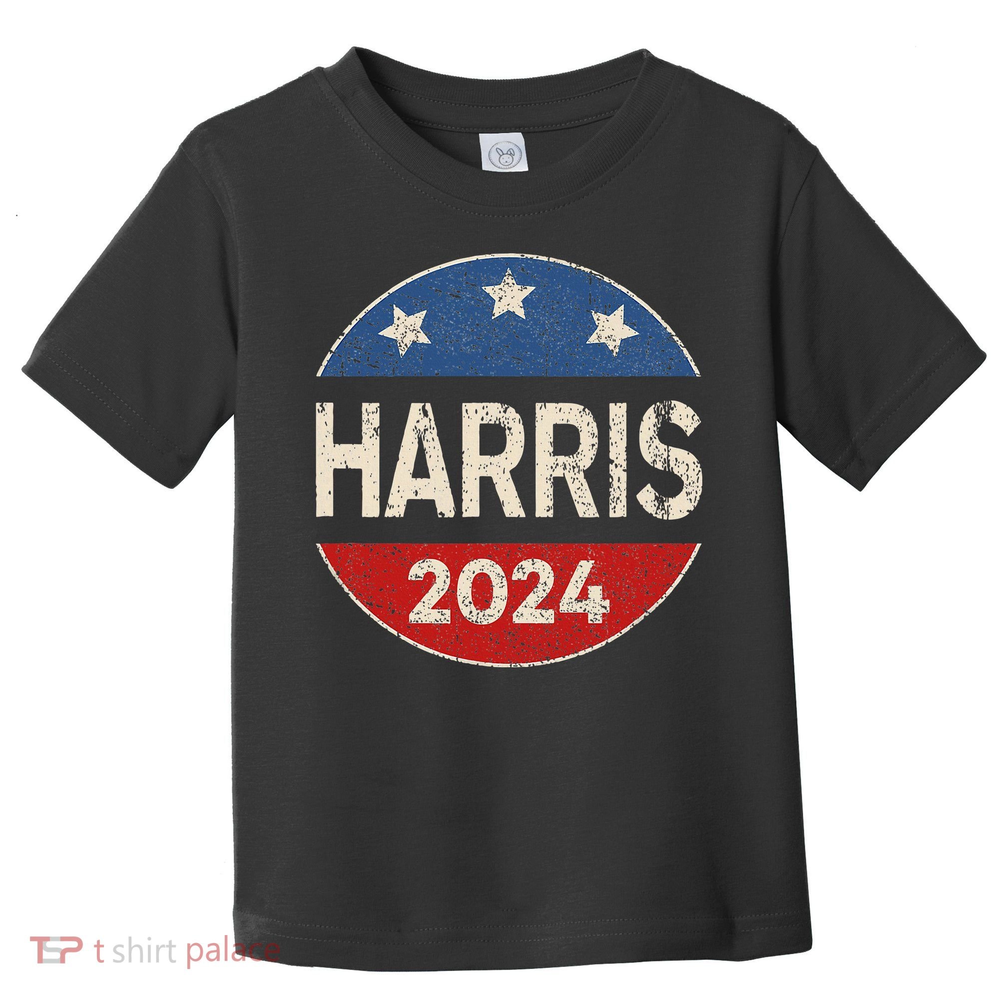 Kamala Harris 2024 For President Button Election Toddler T-Shirt