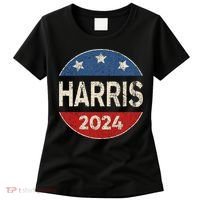 Kamala Harris 2024 For President Button Election Women's T-Shirt thumb 0