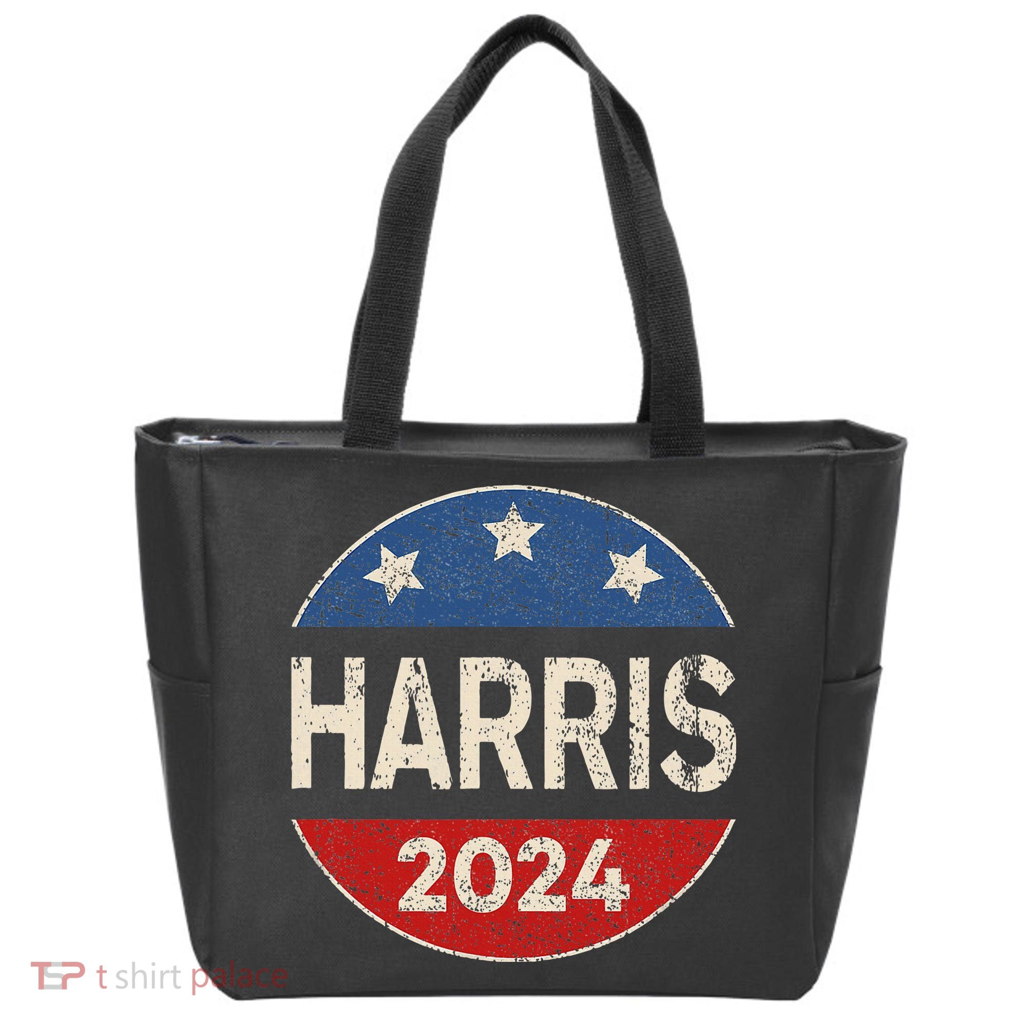 Kamala Harris 2024 For President Button Election Tote Bag