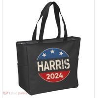 Kamala Harris 2024 For President Button Election Tote Bag thumb 2