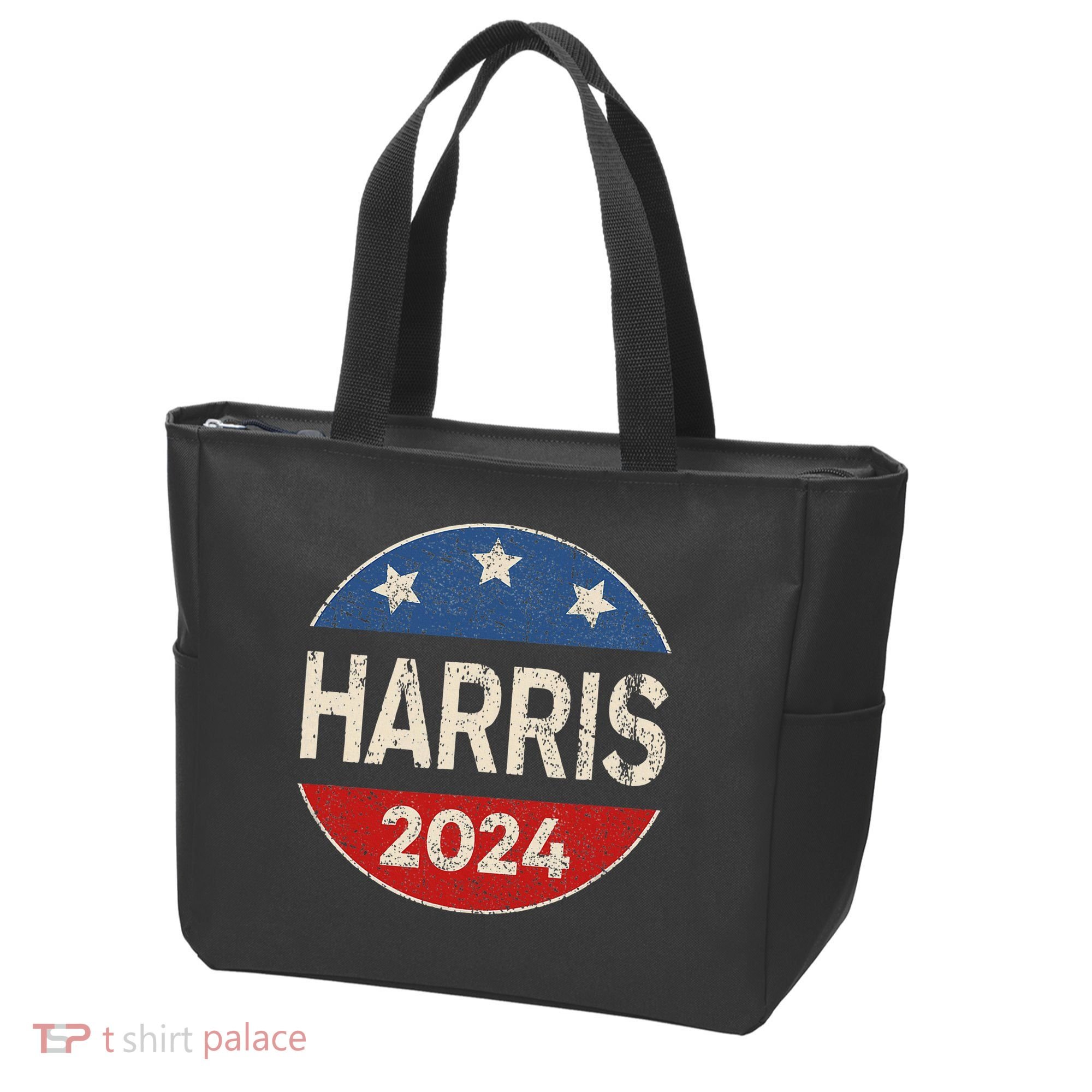 Kamala Harris 2024 For President Button Election Tote Bag