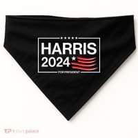 Kamala Harris 2024 For President USA-Made Doggie Bandana thumb 0