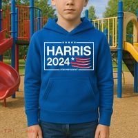 Kamala Harris 2024 For President Kids Hoodie thumb 2