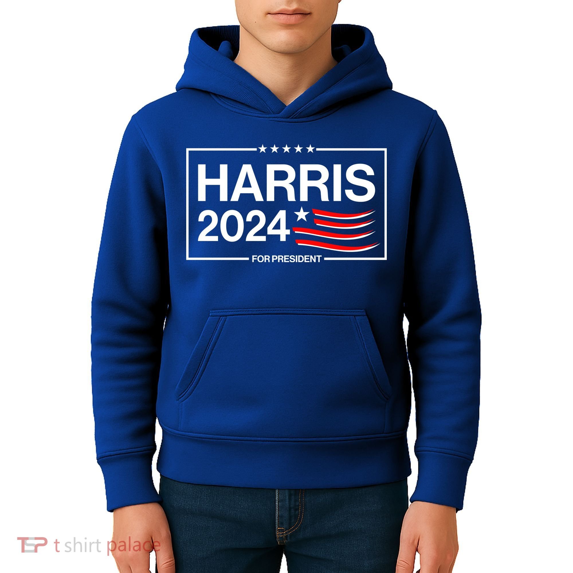Kamala Harris 2024 For President Kids Hoodie