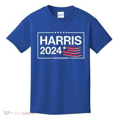 Kamala Harris 2024 For President Kids T-Shirt
