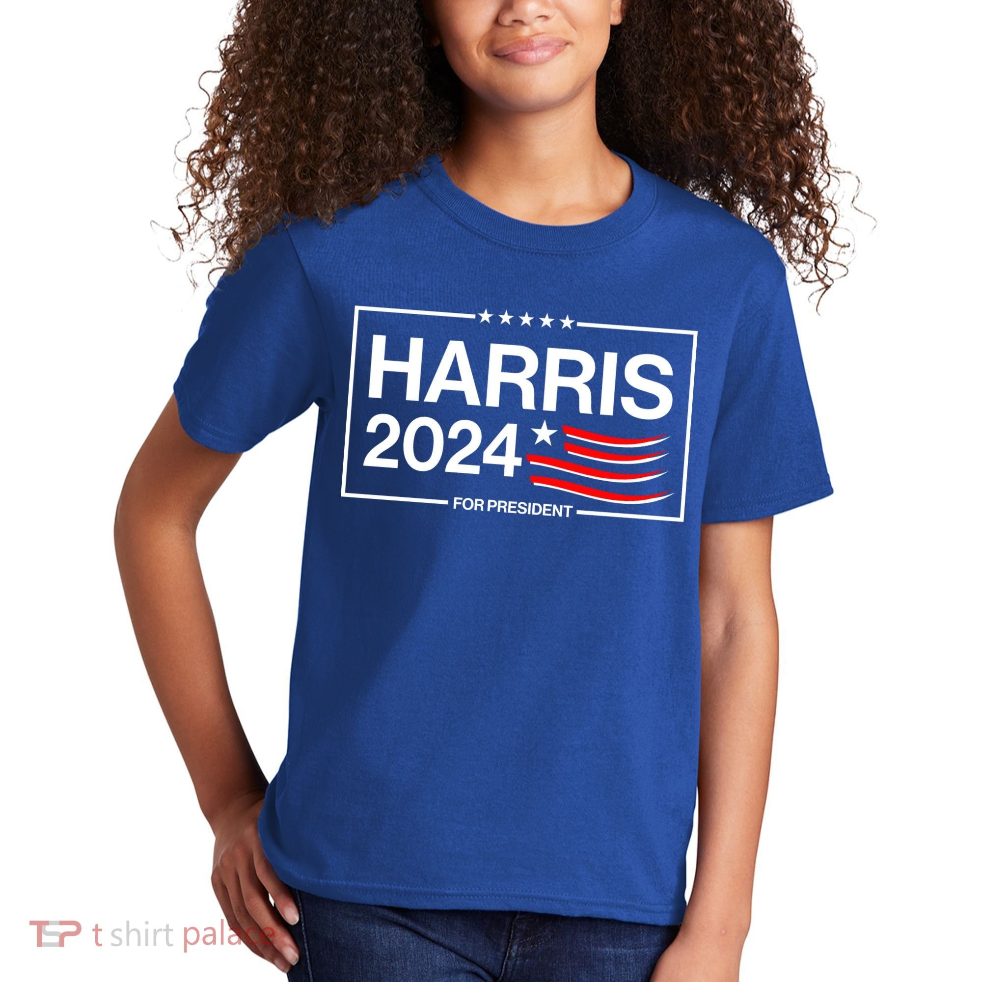 Kamala Harris 2024 For President Kids T-Shirt