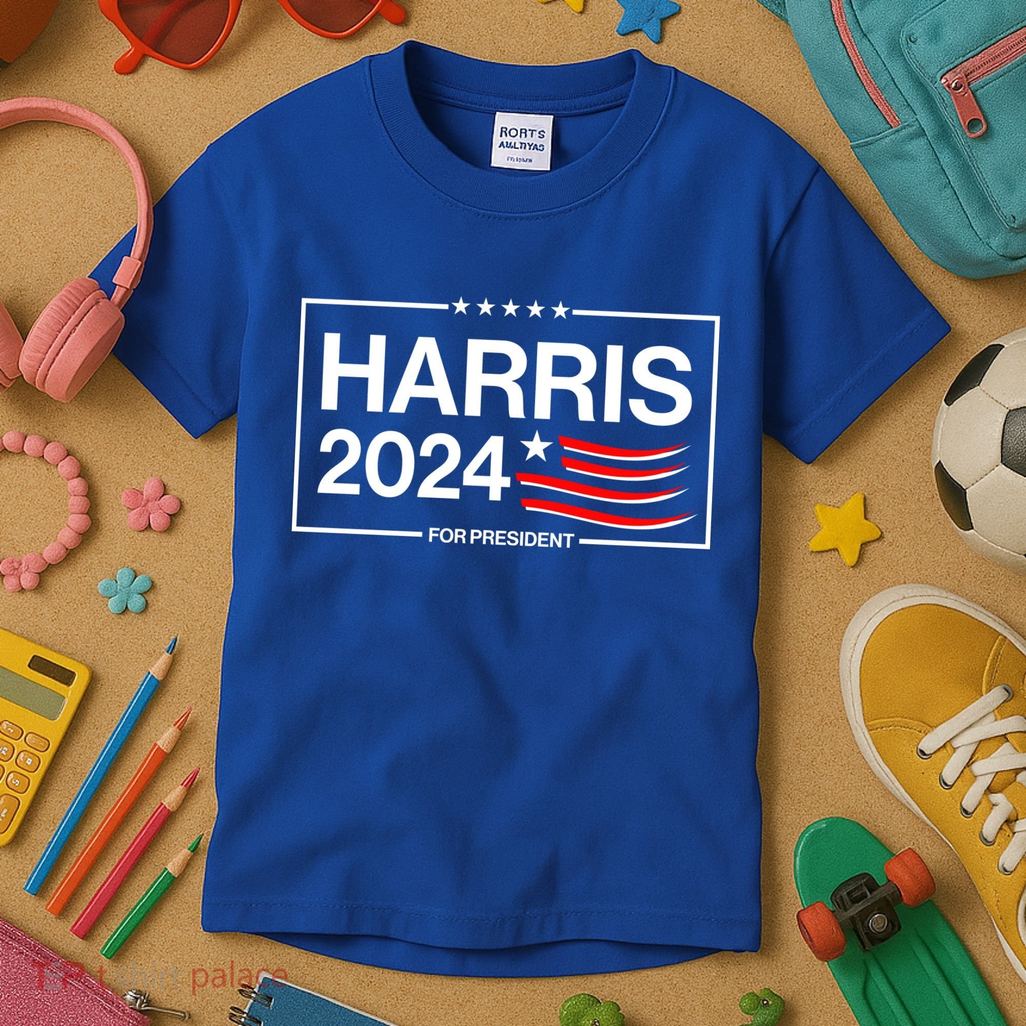 Kamala Harris 2024 For President Kids T-Shirt