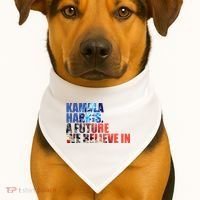 Kamala Harris 2024 Presidential Campaign USA-Made Doggie Bandana thumb 1