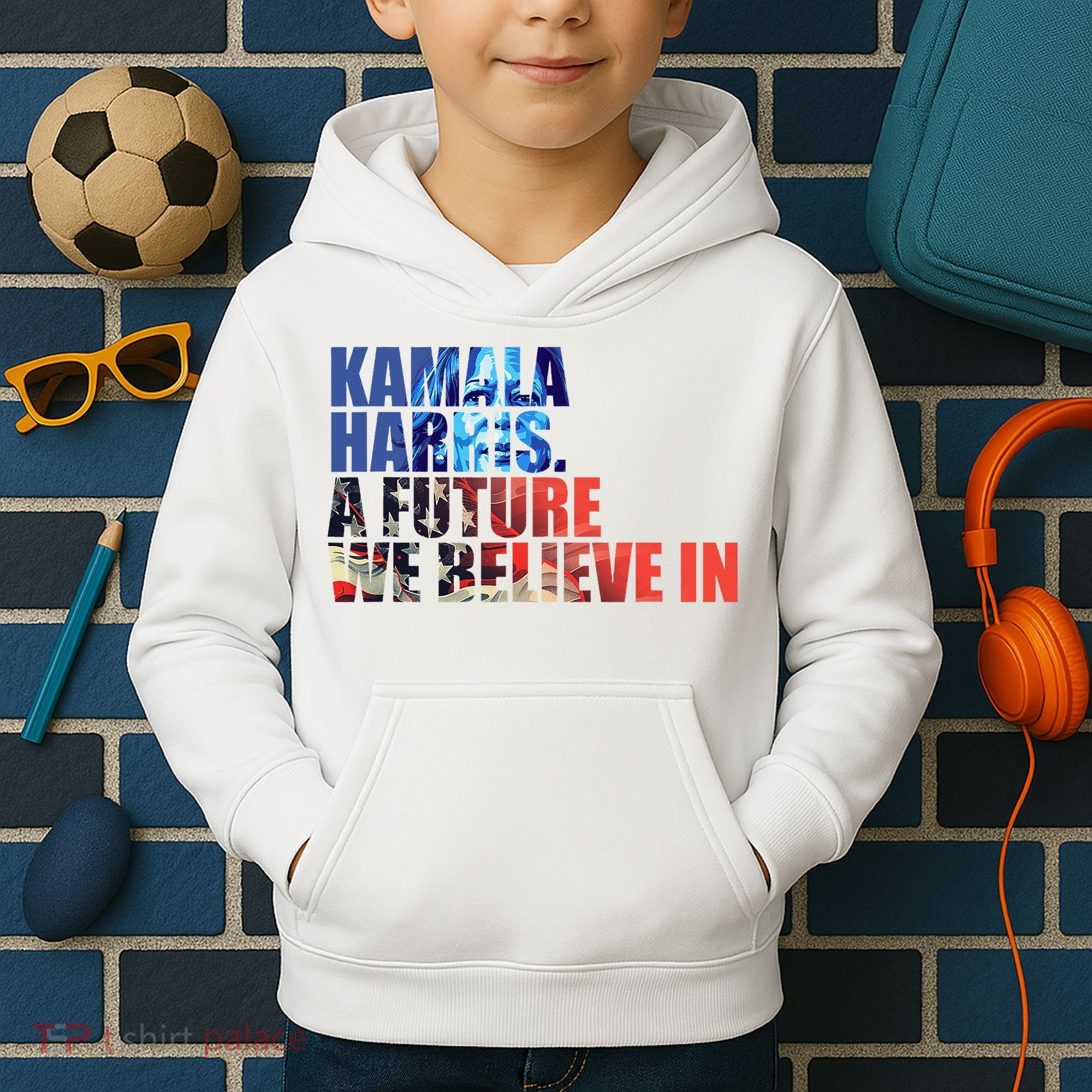 Kamala Harris 2024 Presidential Campaign Kids Hoodie