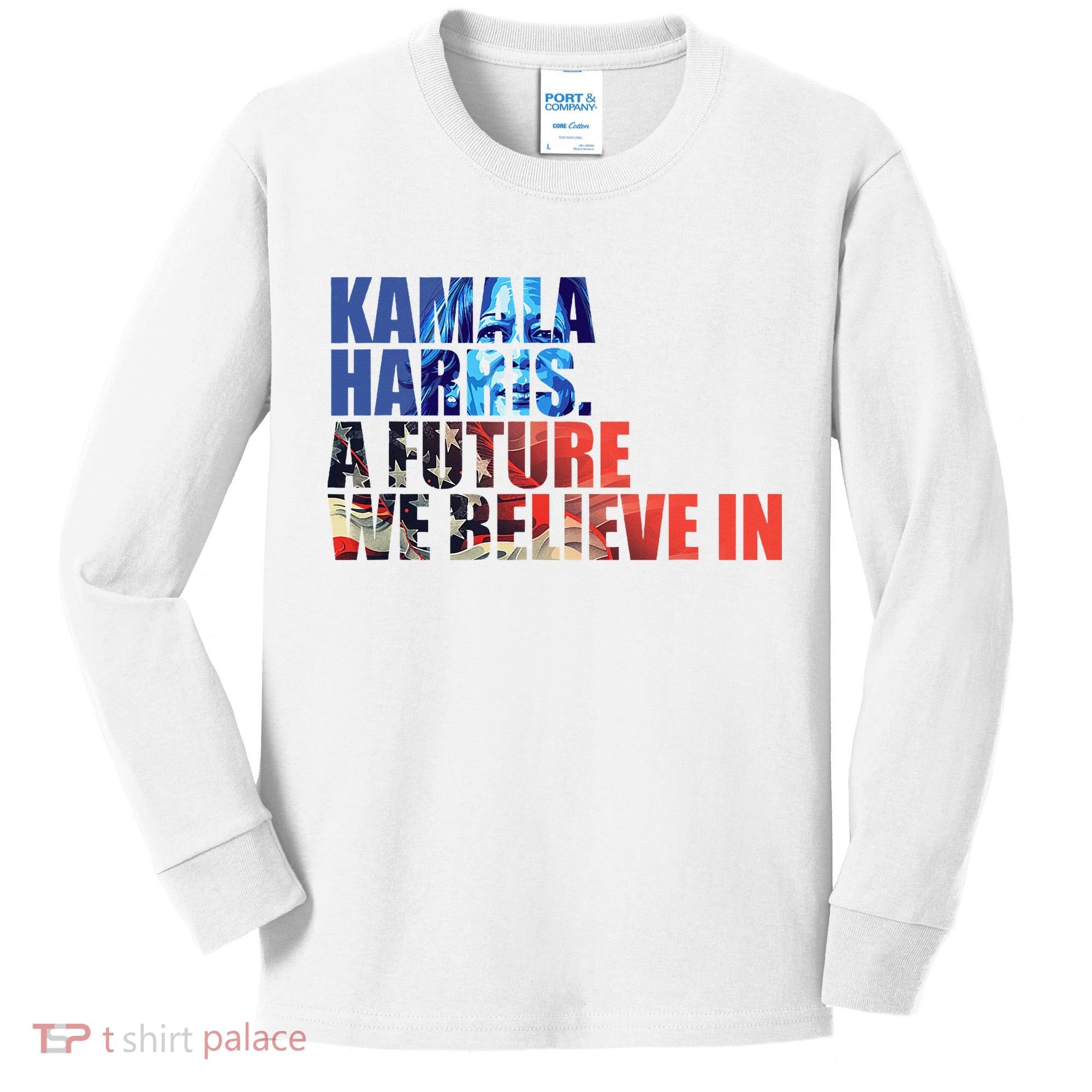 Kamala Harris 2024 Presidential Campaign Kids Long Sleeve Shirt