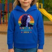 Kamala Harris 2024 Vote President Kamala Election 2024 Kids Hoodie thumb 3