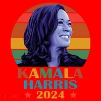 Kamala Harris 2024 Vote President Kamala Election 2024 Santa Hat thumb 1