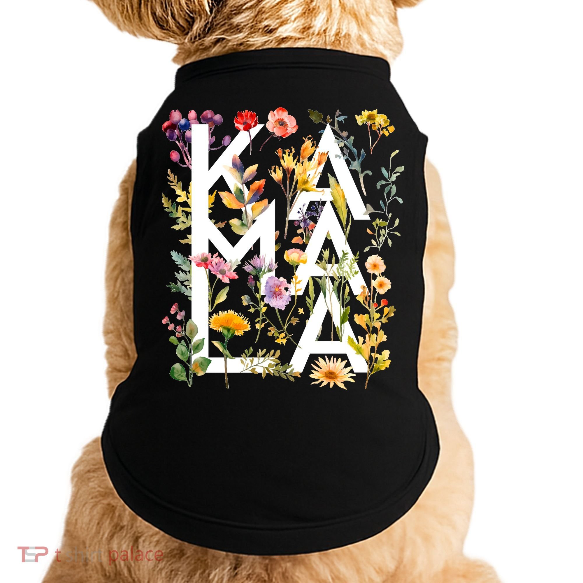 Kamala Harris 2024 Election Floral Flowers Doggie Tank
