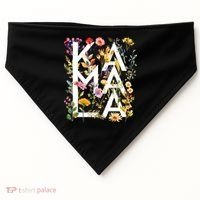 Kamala Harris 2024 Election Floral Flowers USA-Made Doggie Bandana thumb 0