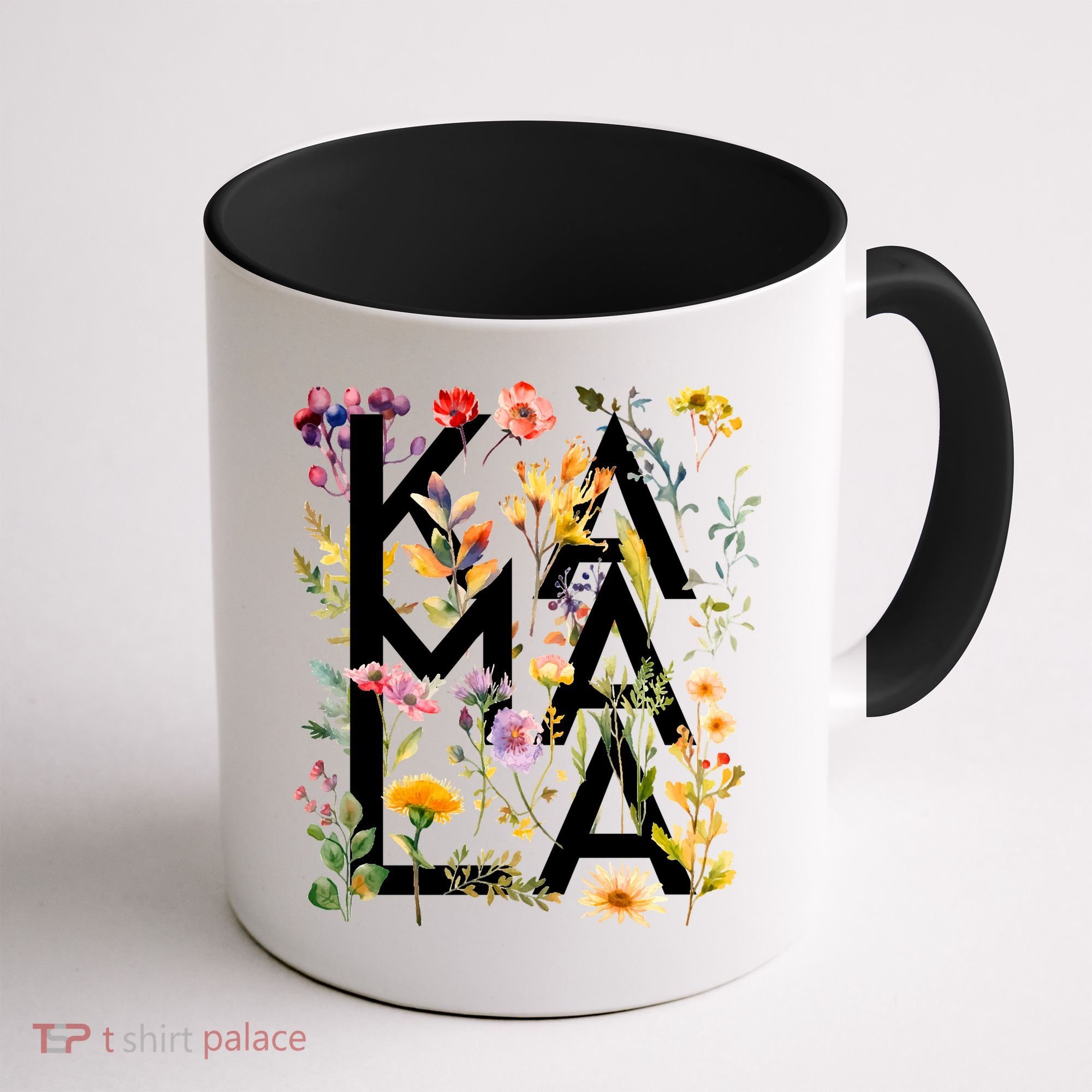 Kamala Harris 2024 Election Floral Flowers Coffee Mug