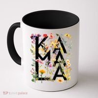 Kamala Harris 2024 Election Floral Flowers Coffee Mug thumb 0