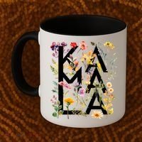 Kamala Harris 2024 Election Floral Flowers Coffee Mug thumb 2