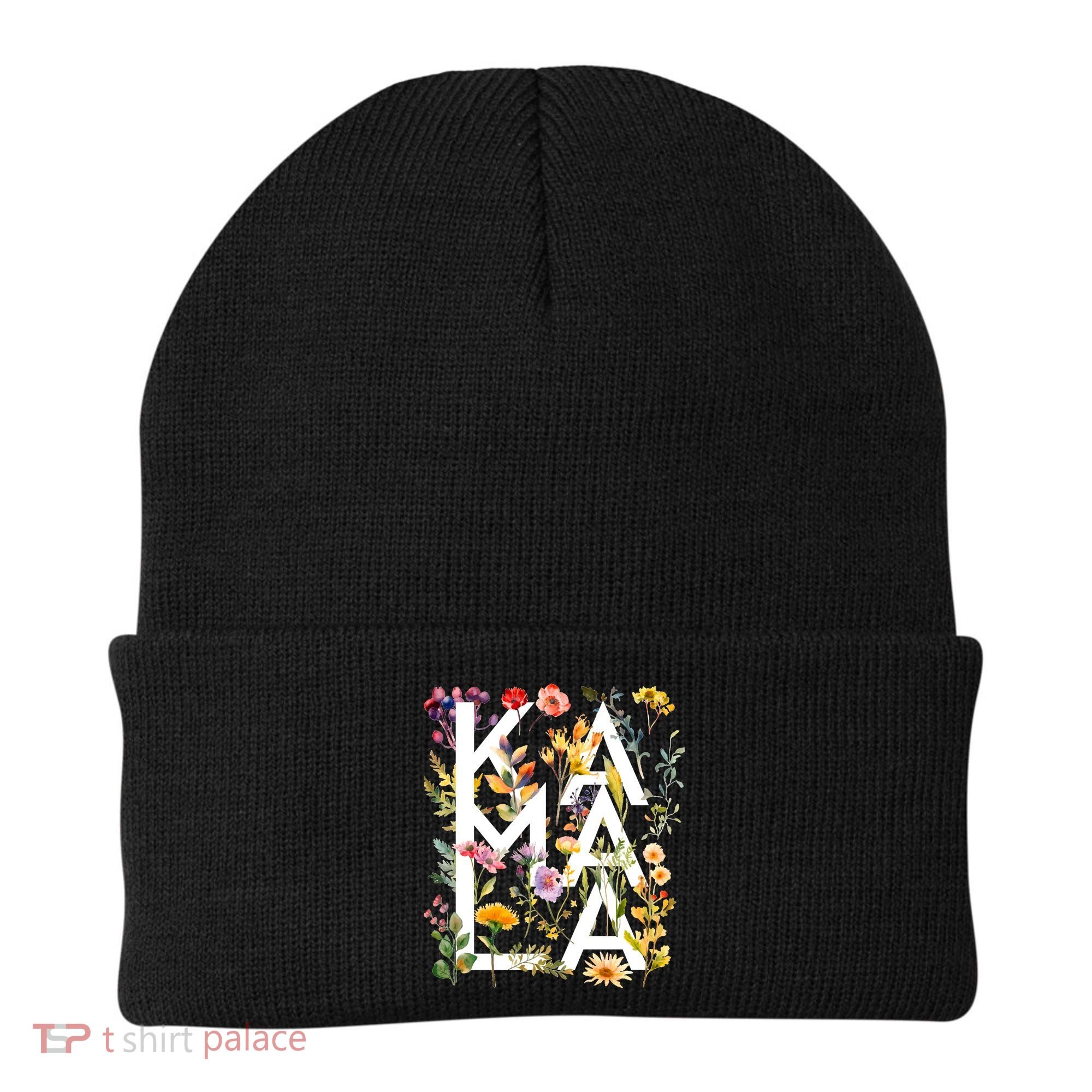 Kamala Harris 2024 Election Floral Flowers Beanie