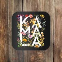 Kamala Harris 2024 Election Floral Flowers Coaster thumb 0