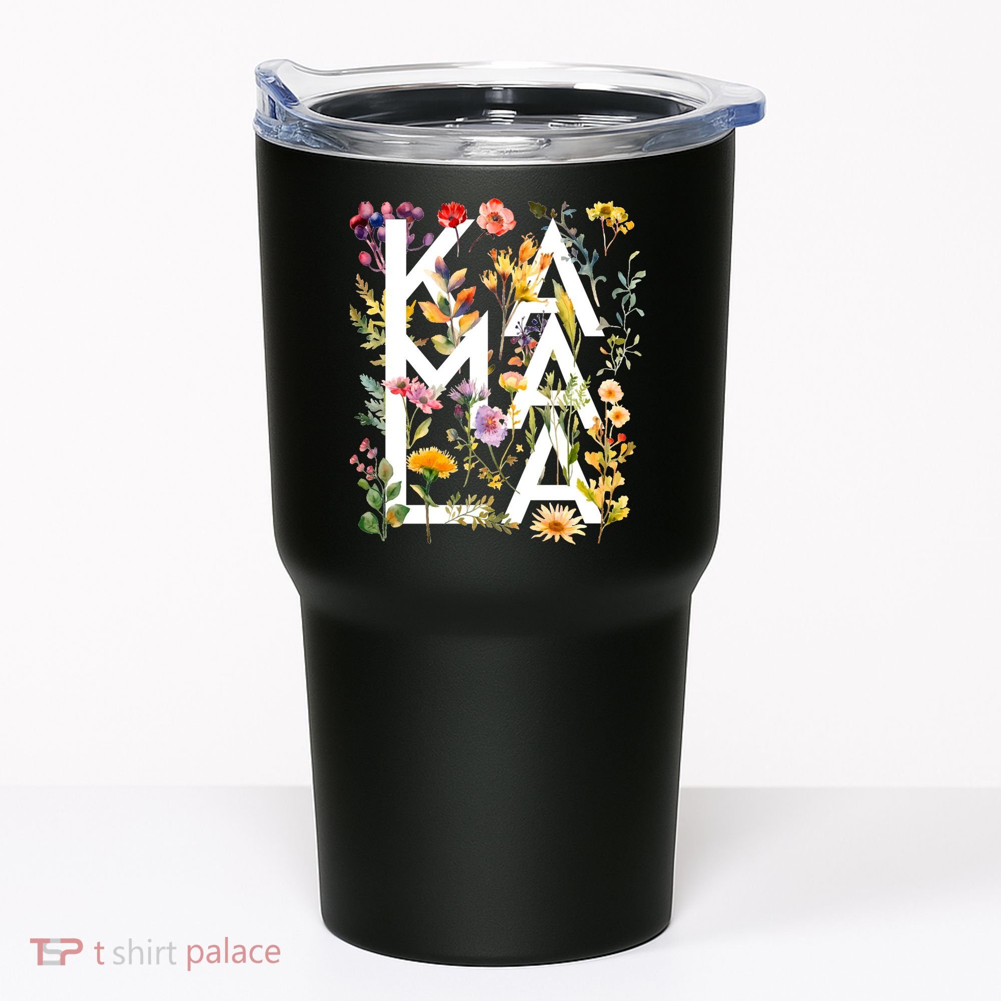 Kamala Harris 2024 Election Floral Flowers Tumbler