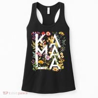 Kamala Harris 2024 Election Floral Flowers Women's Tank Top thumb 0