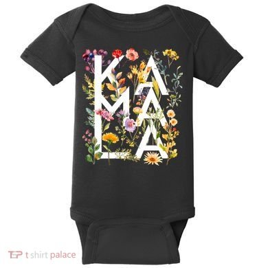 Kamala Harris 2024 Election Floral Flowers Baby Bodysuit