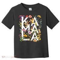 Kamala Harris 2024 Election Floral Flowers Toddler T-Shirt thumb 0