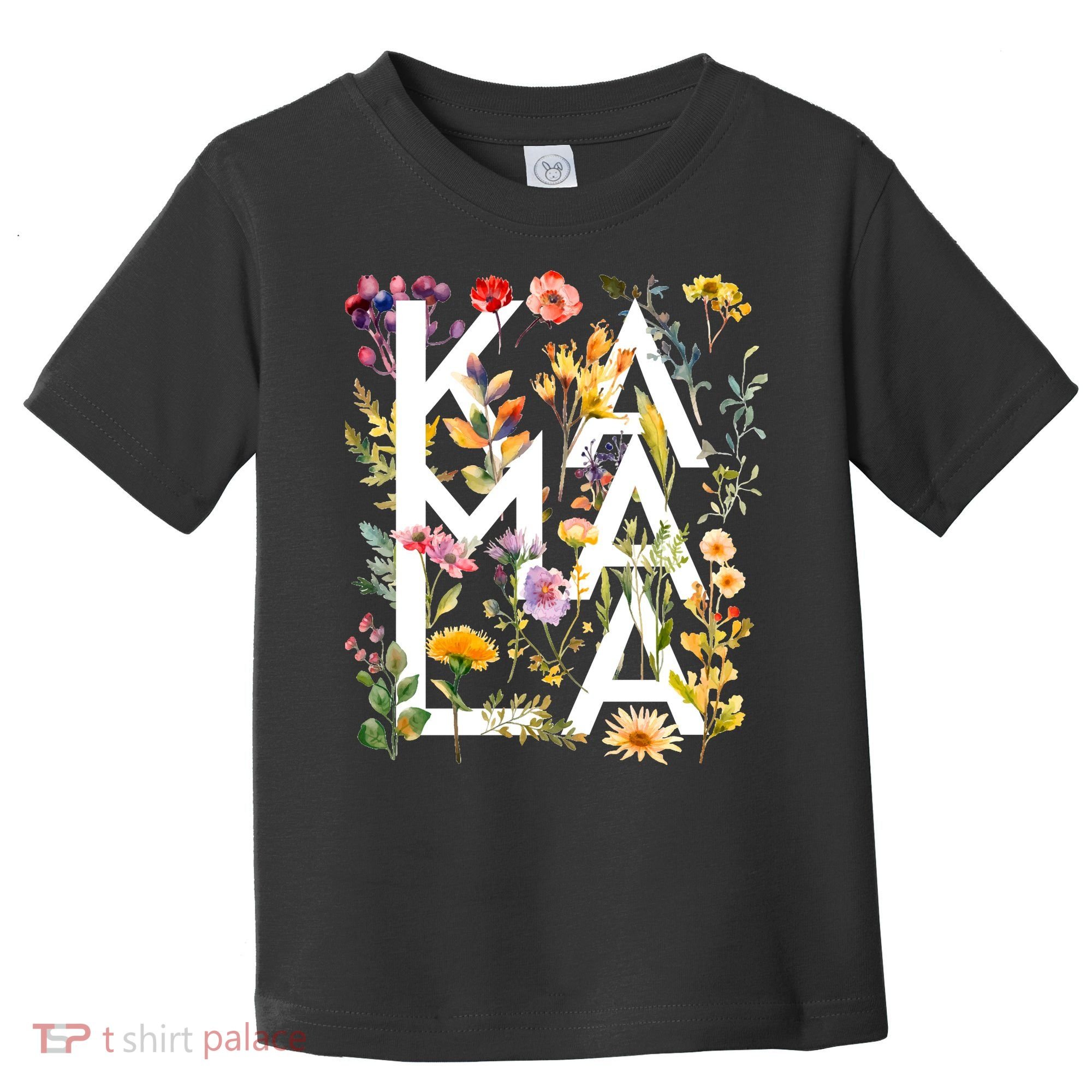 Kamala Harris 2024 Election Floral Flowers Toddler T-Shirt