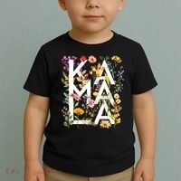 Kamala Harris 2024 Election Floral Flowers Toddler T-Shirt thumb 2