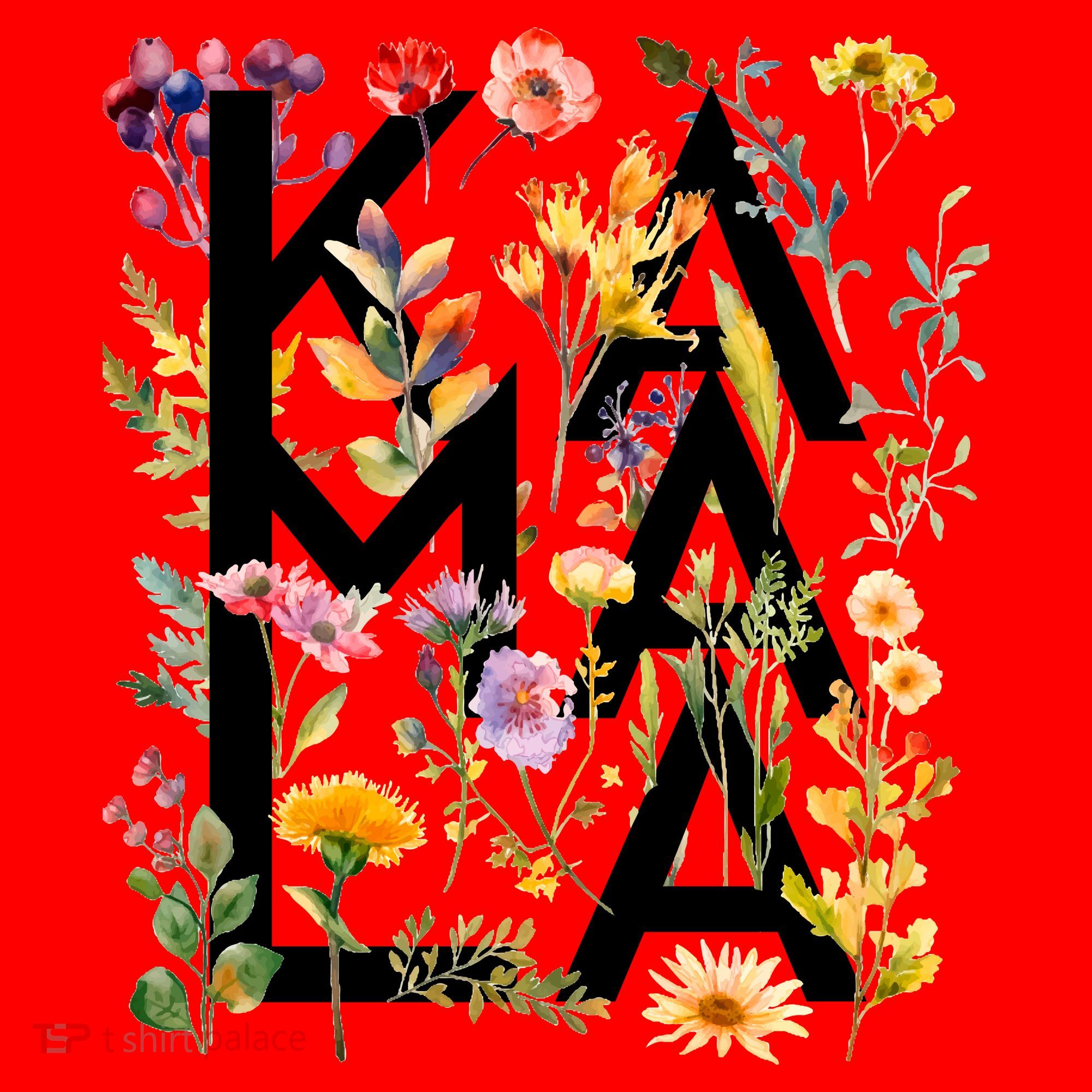 Kamala Harris 2024 Election Floral Flowers Santa Hat