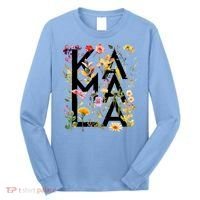Kamala Harris 2024 Election Floral Flowers Long Sleeve Shirt thumb 0