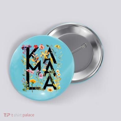 Kamala Harris 2024 Election Floral Flowers Button