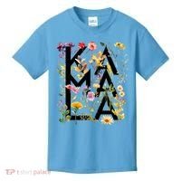 Kamala Harris 2024 Election Floral Flowers Kids T-Shirt thumb 0