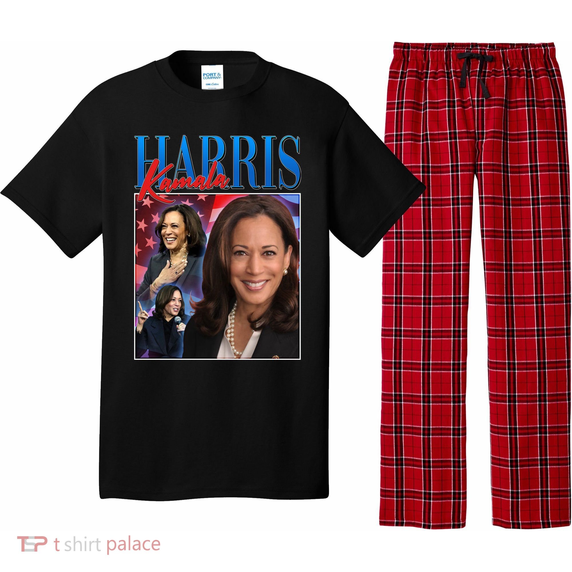 Kamala Harris 2024 Portrait Collage Pajama Set