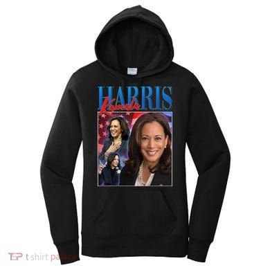 Kamala Harris 2024 Portrait Collage Women's Hoodie