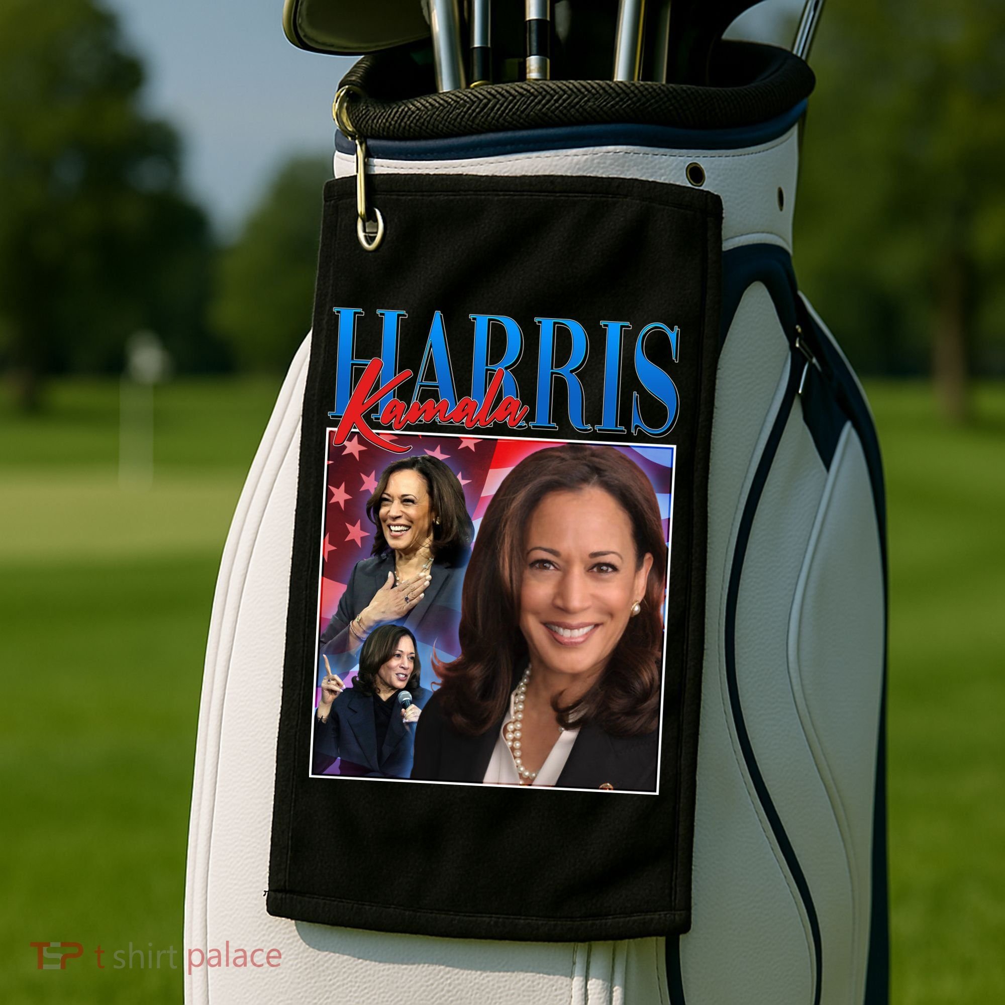 Kamala Harris 2024 Portrait Collage Golf Towel