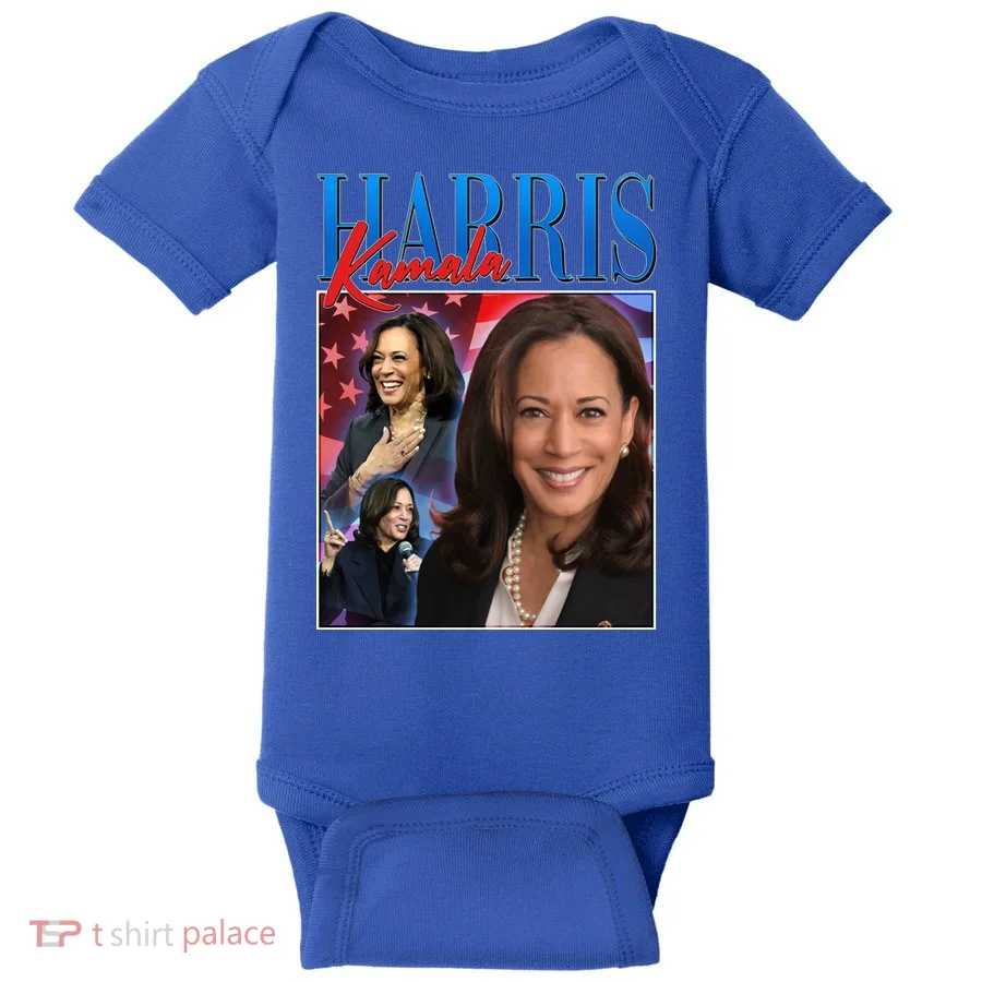 Kamala Harris 2024 Portrait Collage Baby Bodysuit