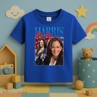 Kamala Harris 2024 Portrait Collage Toddler T-Shirt thumb 3