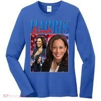 Kamala Harris 2024 Portrait Collage Women's Long Sleeve Shirt thumb 0