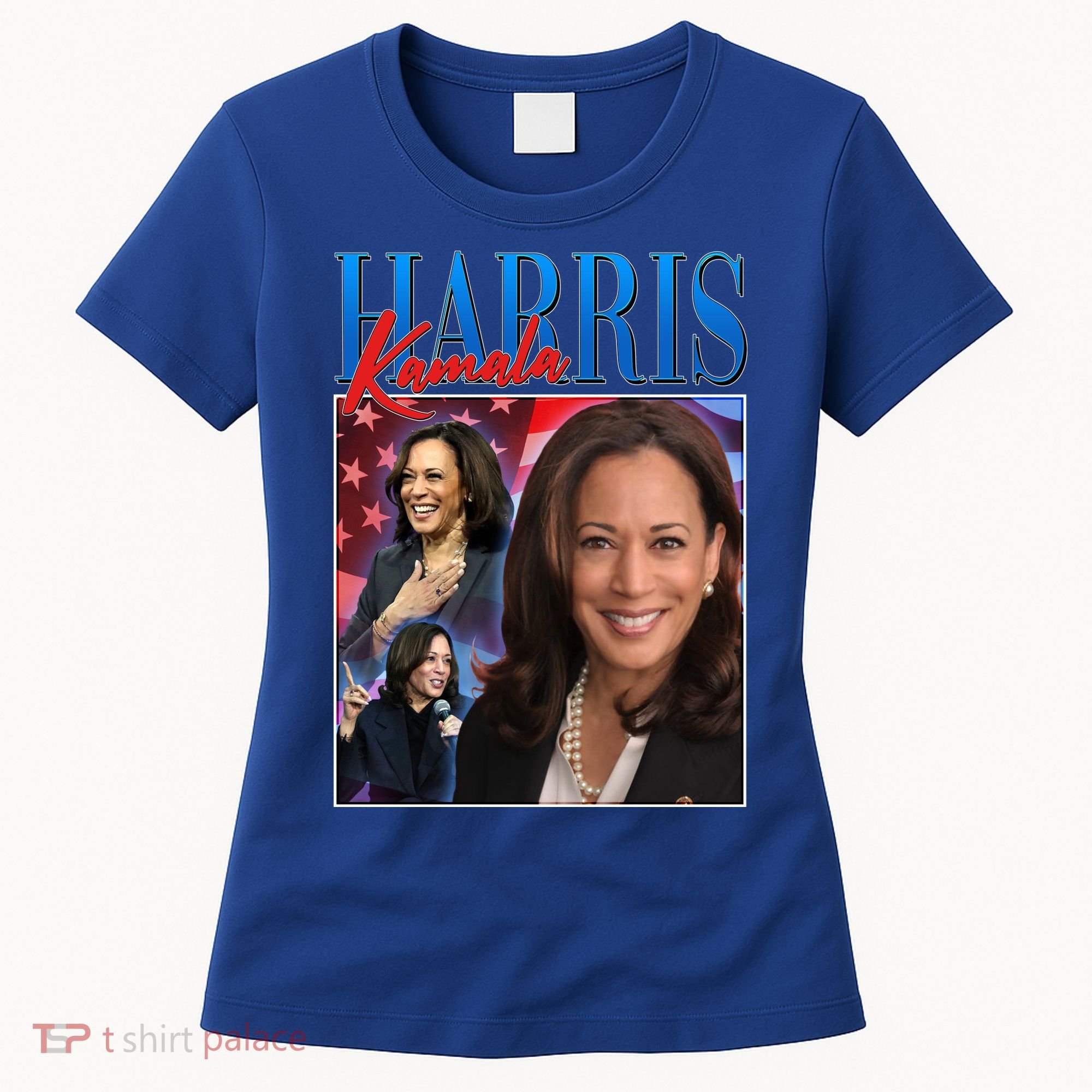 Kamala Harris 2024 Portrait Collage Women's T-Shirt