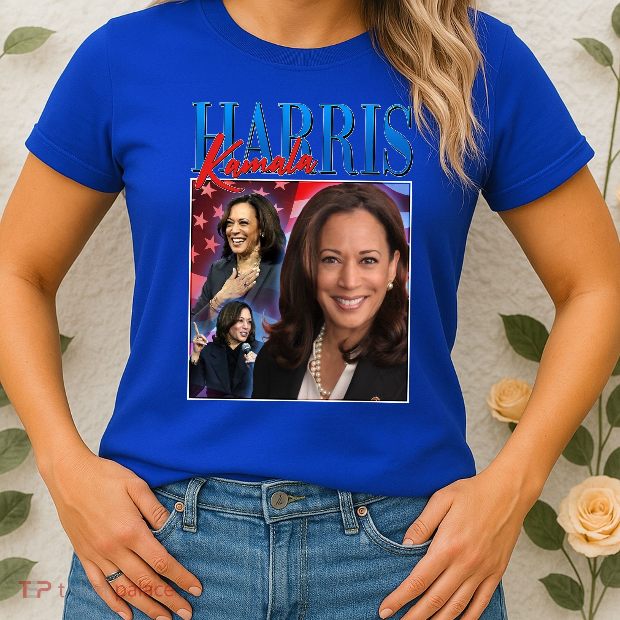 Kamala Harris 2024 Portrait Collage Women's T-Shirt