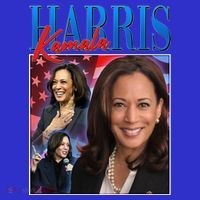 Kamala Harris 2024 Portrait Collage Women's T-Shirt thumb 6