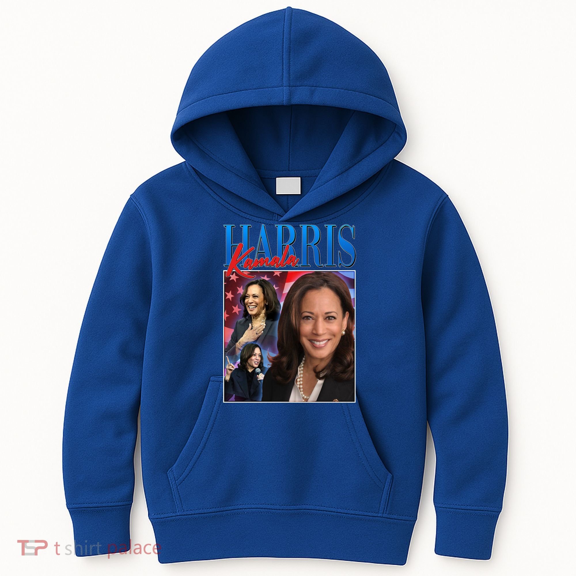 Kamala Harris 2024 Portrait Collage Kids Hoodie