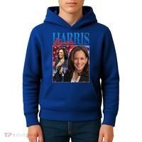 Kamala Harris 2024 Portrait Collage Kids Hoodie thumb 4